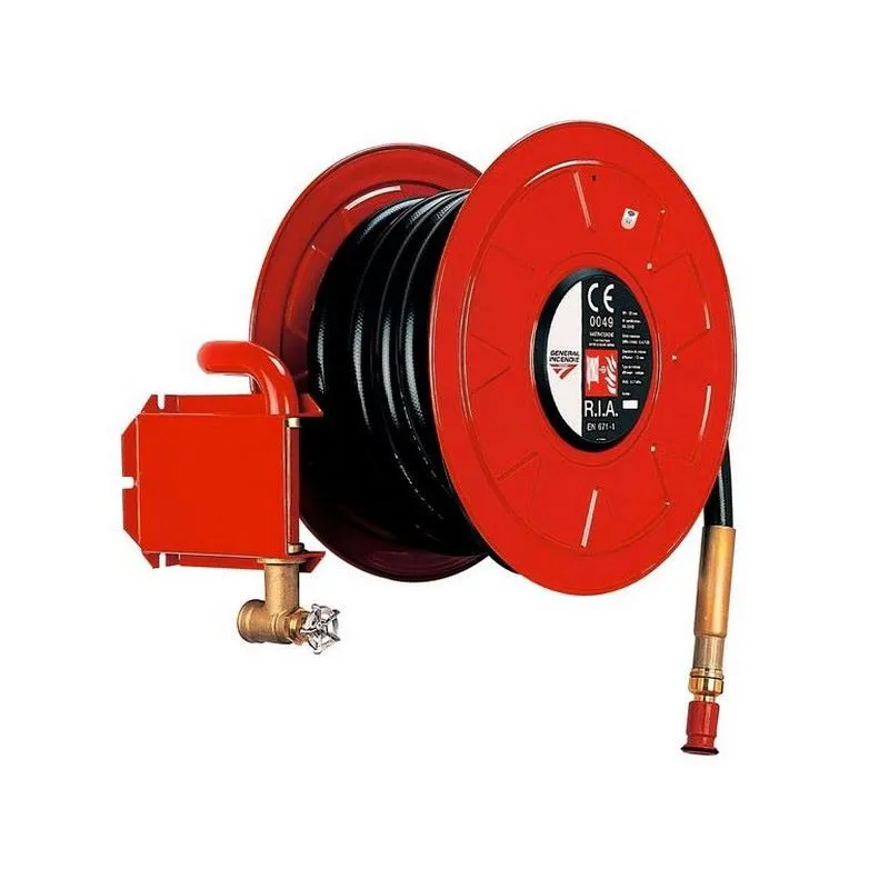 Dévidoir d’incendie rouge