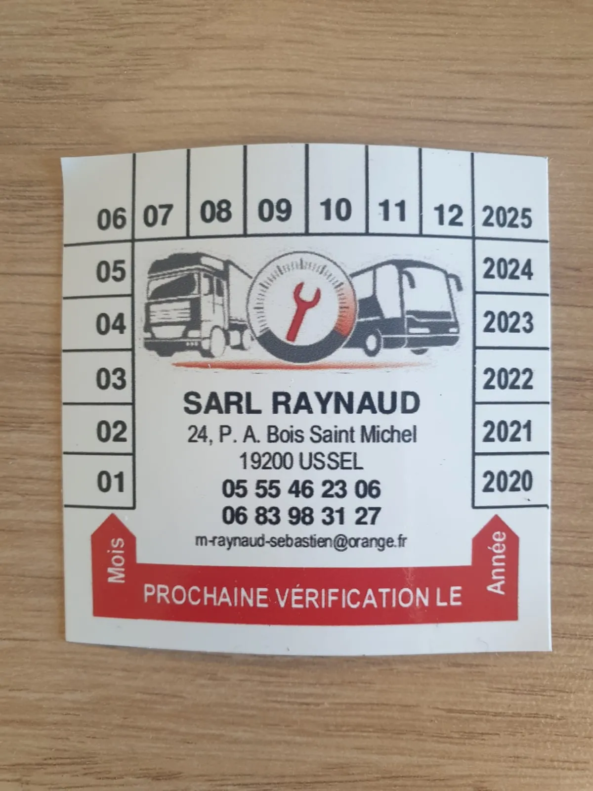 Étiquette de vérification extincteur